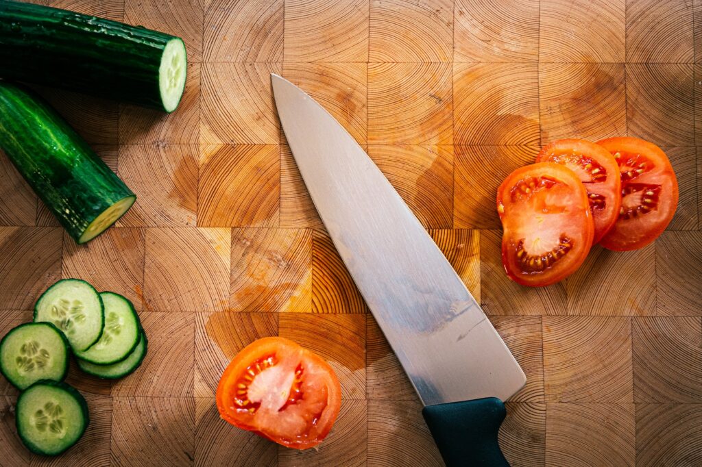 how to clean a wooden cutting board that was sitting in the sink