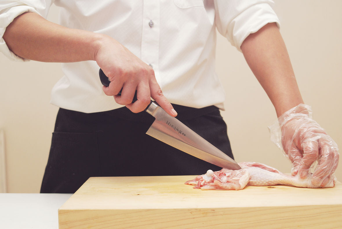 how to cut a turkey in half with a knife