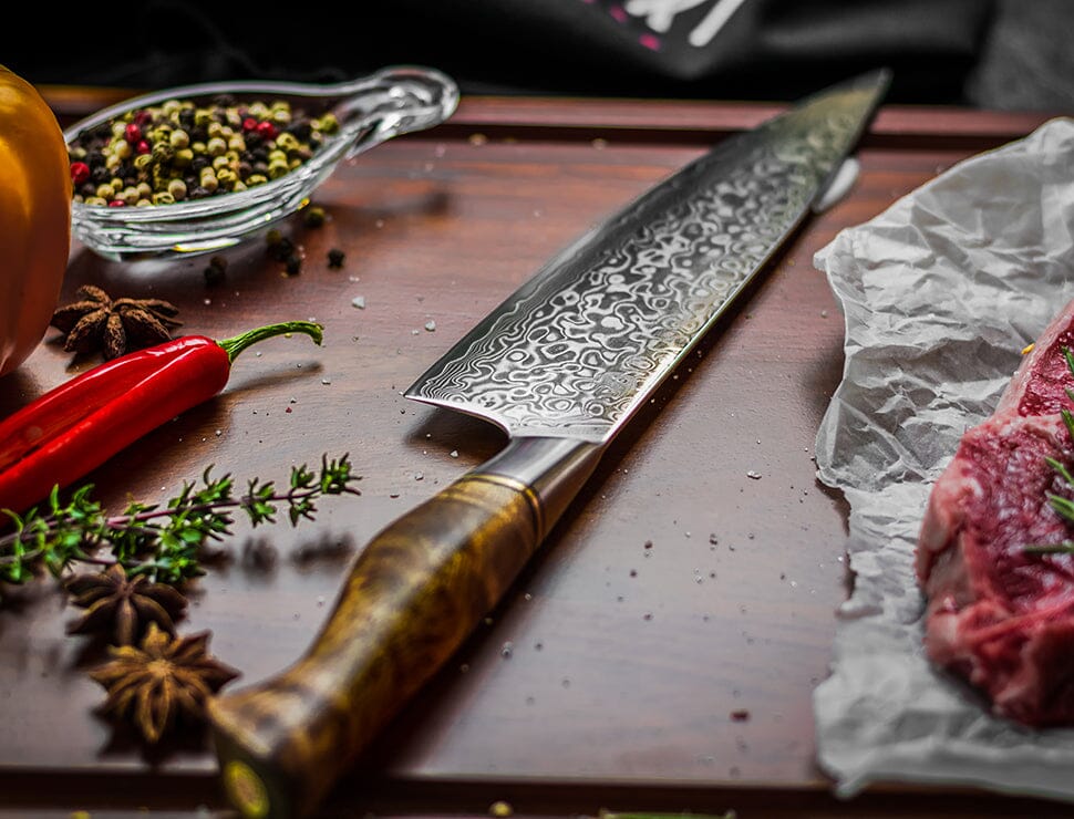 storing damascus knives safely