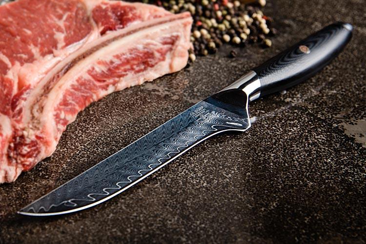 best angle to cut with boning knife